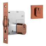 Fechadura Stam Pivotante 1005 Rolete Externa Quadrada Rose