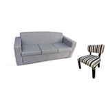 Sofa Sillon - 3 Cuerpos Medida 187x 071 + Silla Matera - Mym