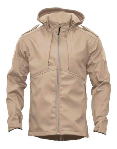 Campera Softshell Ultra Táctica Alcatraz Arena Con Capucha