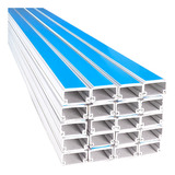 Canaleta Pvc Adherible 20 Piezas De 1 Metro 10x20mm 1020