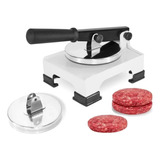 Maquina Prensador De Hamburguer Profissional 2 Disco Inox Cg Cor Branco