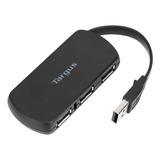 Targus Hub Usb 2.0 De 4 Puertos Con Elegante Y Apto Para Via