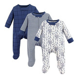 Ropa Para Bebé Paquete De 3 Pijamas De Algodón Talla 0-3m