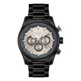 Reloj G-force Original H3838g Cronografo Negro Gris+ Estuche