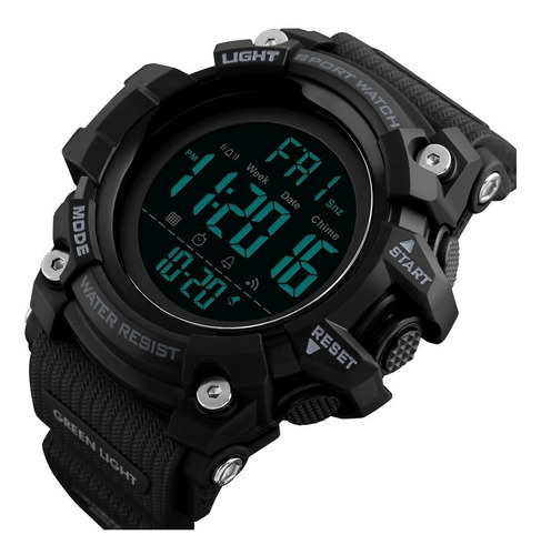 Reloj Digital Táctico Hombre Skmei 1384 Luz Led Contra Agua