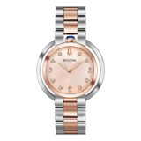 Reloj De Cuarzo Bulova Para Mujer Rubaiyat Con Esfera De Dia