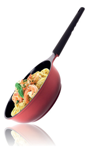 Wok Maple Diamante Rojo 26cm Inducción