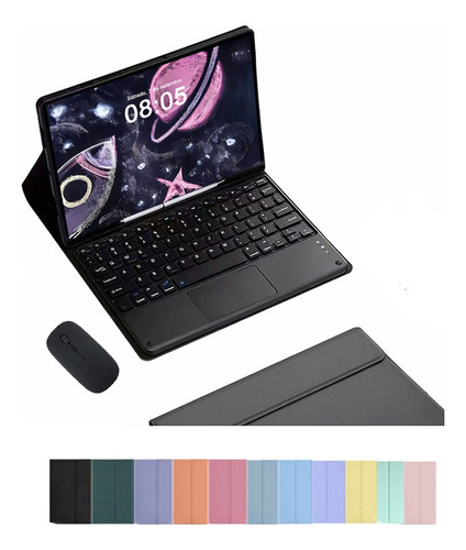 Capa Com Teclado Touchpad E Mouse Para Samsung Tab S6 Lite