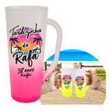 210 Copos Neca Long Drink C/alça 400ml Degradê Personalizado