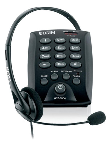 Telefone Com Headset Elgin Hst-6000 - 42hst6000000