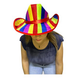 Sombrero Texano Arcoiris Orgullo Lgbt Marcha Gay Unisex