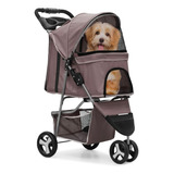 Coche Plegable Para Mascotas Completo Full Viaje Perros Cat