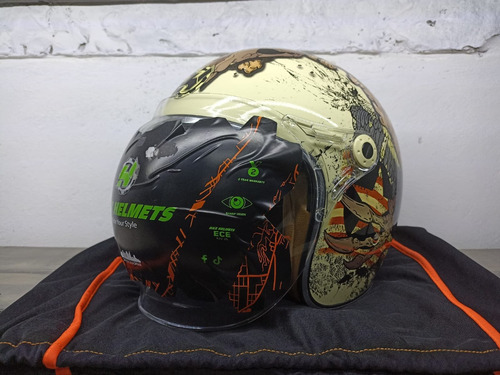 Hax Helmets 3/4 Con Certificacion Dot Y Ecer 2205