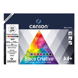Bloco Colorido Criativo A4+ 120g 8 Cores 32fls  Canson