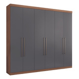 Closet Imaginare 6 Puertas Jatoba Grafito