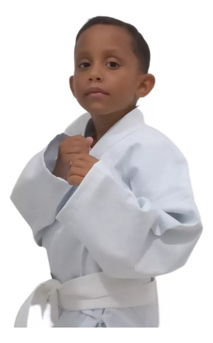 Kimono Karate Infantil Kids Reforçado + Faixa Brinde