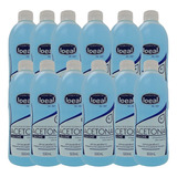 Kit C/12 Removedor De Esmaltes Com Acetona Ideal 500ml