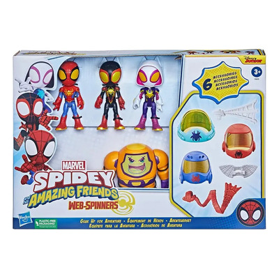 Set Figuras Spidey Spiderman Miles Morales Ghost Zola | Envío gratis