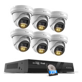 Panoob Sistema De Camara De Seguridad Nvr De 5 Mp, 6 Camaras