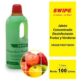 Jabón Desinfectante Concentrado Verduras Veggie Swipe 1 Lt 