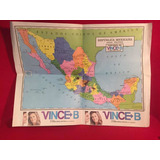 Cromo Mapa Mexico Crema Vince
