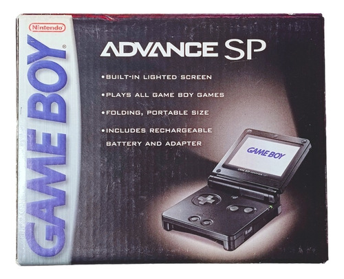 Game Boy Advance Un Brillo Color Onyx Con Caja.