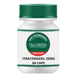 Itraconazol 25mg Pote Com 60 Capsulas - Uso Veterinario