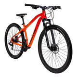 Mountain Bike Mercurio Ranger Team 29´´ Aqua/lima 24v 2023 Color Rojo Tamaño Del Cuadro M