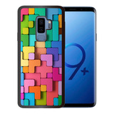 Funda Samsung Galaxy S9 Plus Tetris De Color Tpu/pm Uso Rudo
