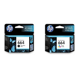 Combo De Cartucos Hp 664 De Tinta (negro + Tri-color), Tinta