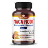 Suplemento Ultra Herbs De Raíz De Maca Orgánica Negra, Roja,