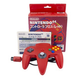 Control Rojo En Caja Para Nintendo 64 Original