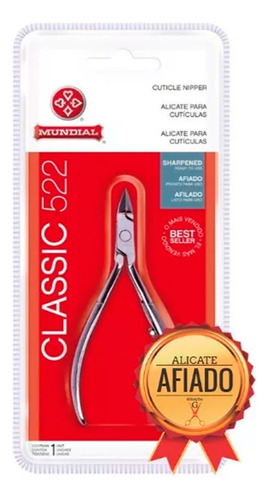 Alicate De Cutícula Classic 522 Mundial Afiado Profissional