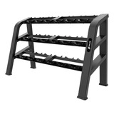 Rack Para Mancuernas Comercial 3 Niveles 9 Pares Pullso Fitn