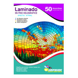 Laminado En Frio Transparente Holografico Vitral A3/50 Hojas