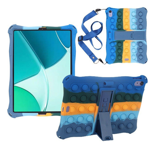 Funda Para iPad 10th 10a Gen 10.9 Con Correa Pop It