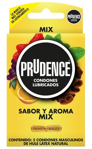 Prudence Preservativos Sabor Y Aroma Mix 5 Piezas