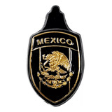 Emblema Blasón Cofre Vocho Mexico Oro Negro Importado Alemán