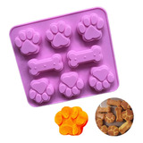 Molde Huesos De Perros Mascota Silicón Gomitas Galletas 