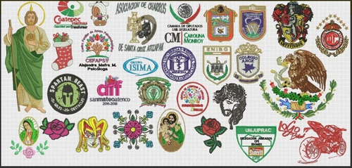 Ponchados Logos Escuelas Empresas Etc