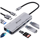 Hub Usb C Hdmi 4k A 60 Hz, Adaptador Usb C Ethernet Multipue