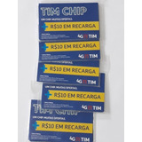 Kit 10 Chips Da Tim 4g Triplo Corte Ddd Livre Atacado