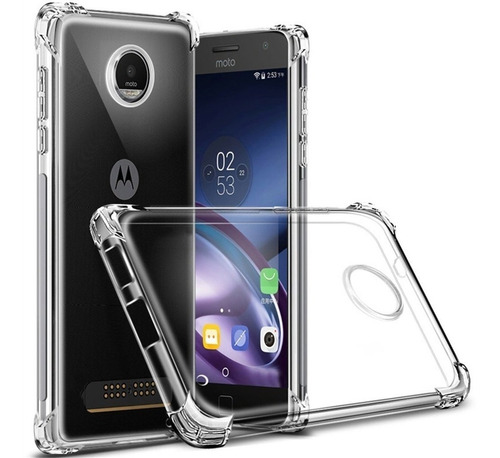 Funda Airbag Acrigel Transparente + Mica Para Motorola 