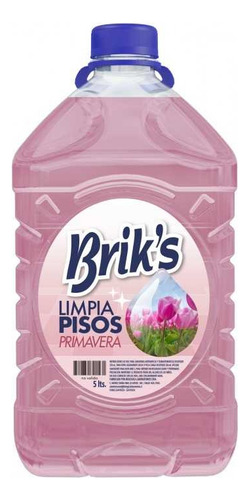 Limpia Pisos Liquido Desinfecta Aroma Primavera 5lt Briks