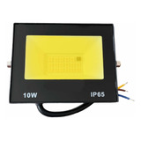 Reflector Led 10w Luz Calida O Amarilla