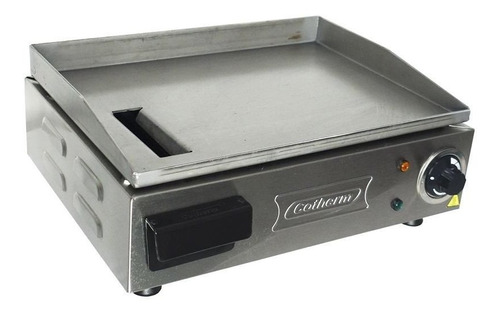 Chapa Lanches Elétrica Grill 40x30 1200w Cozinha Cotherm Profissional Industrial Inox