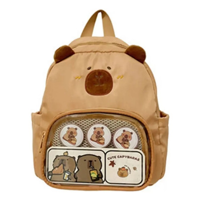 Mochila Capibara Con Bolso De Felpa Para Niños
