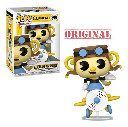 ¡funko Pop! Juegos: Cuphead - Aeroplane Ms. Chalice 899