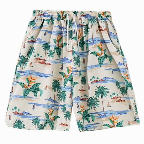 Traje De Baño De Pantalones Cortos Playa Casual Para Hombre