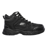 Zapato Seguridad Skechers Ledom Negro, Botin Hombre (blk)